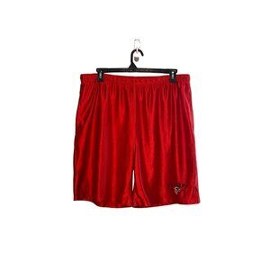 NFL Atlanta Falcons men's red Basketball shorts size XL Athletic 8.5” inseam